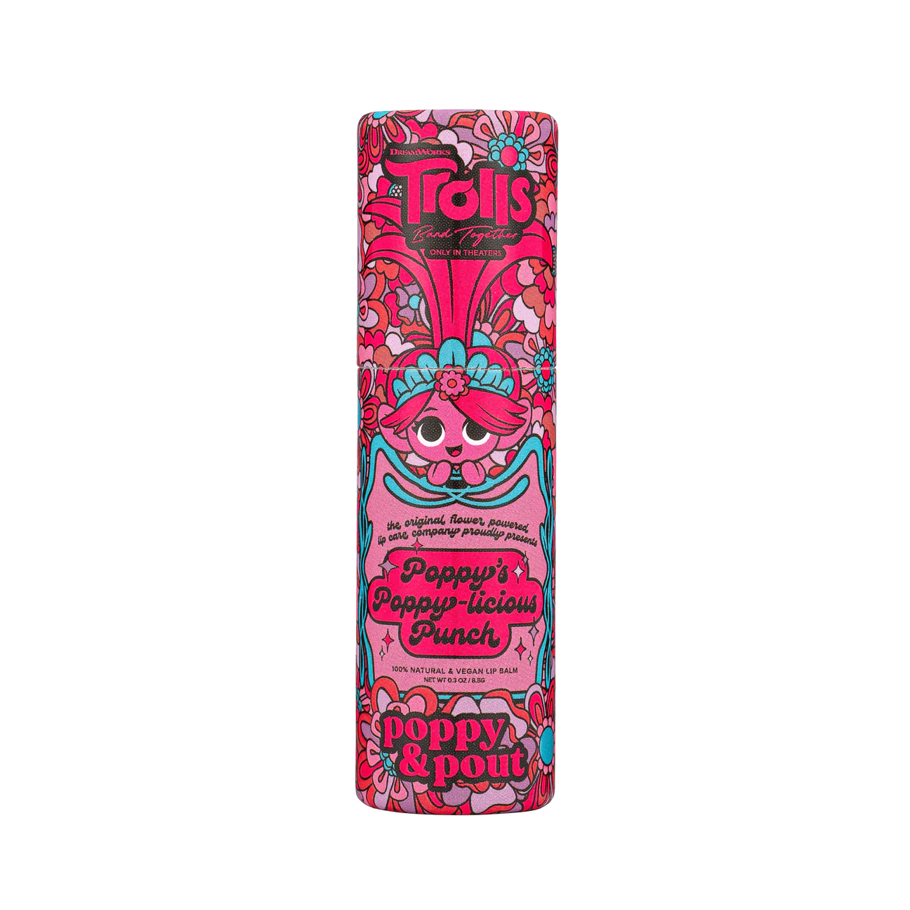 Trolls Band Together x Poppy & Pout Vegan Lip Balm